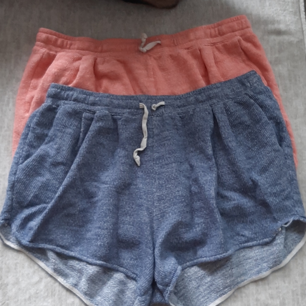 Blue and orange lounge shorts